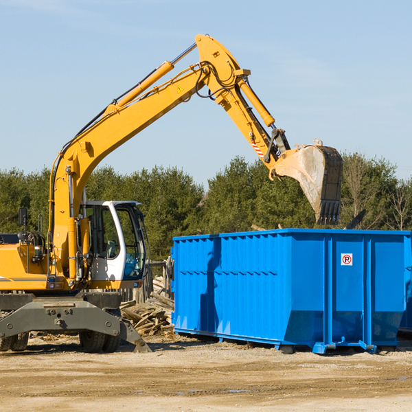 can i request a rental extension for a residential dumpster in Clay County